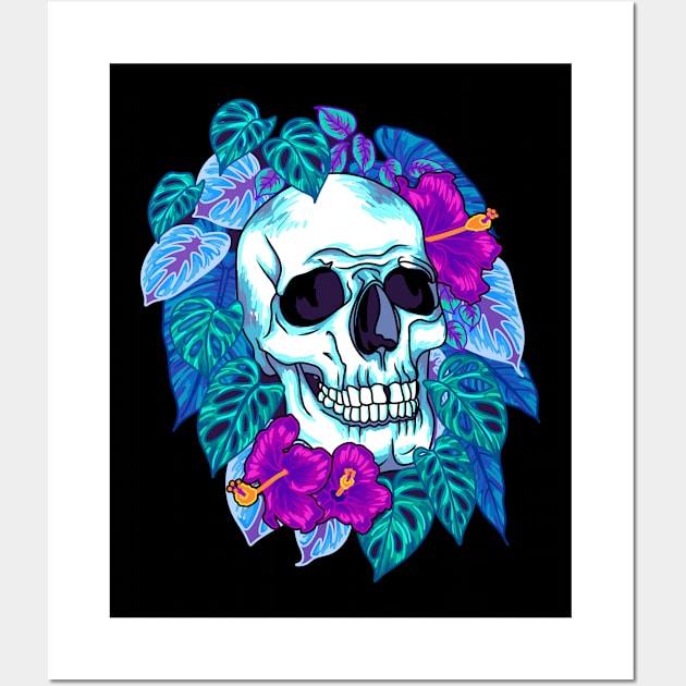 Tropical Skull Wall Art by Liz Disenchanted